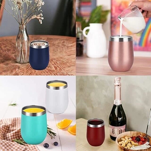 Bouteille isotherme,tasse à vin isotherme 12OZ,sous vide,pour le café