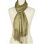 écharpe étole pashmina 70/% et soie 30/% couleur marron foncé Accessoire mode