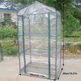 Serre de jardin MINIFINKER - 69x49x126cm - Imperméable et anti-UV - PVC transparent-0