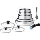 Batterie de cuisine induction - Arthur Martin - AM4485 - Acier inoxydable - 10 pièces - Poignée amovible - Tous feux dont induction