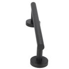 IAMS CHIEN Qiilu Porte-serviettes 30cm acier inoxydable noir brossé simple porte-serviette porte-support salle de bain organisateur de