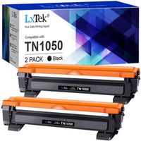 TN 1050 LXTEK Cartouches de Toner TN1050 2 Pack Compatible pour Brother HL-1110 etc, Noir