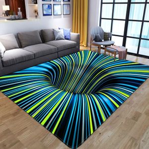 TAPIS tapis enfant tapis de chambre tapis couloir tapis cuisine Tapis d'illusion de Vortex 3D,moquette de sol pour- 80x120cm 23x47 inch-A