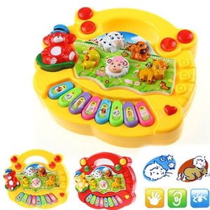 Jouet Piano Éléphant Musical Pour Bébé 6-18 Mois - Lumières Sons Apprentissage - Cadeau Garçon Fille