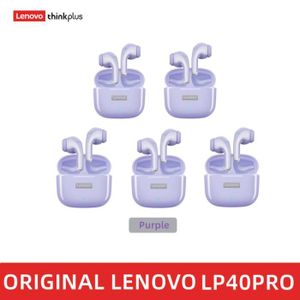 CASQUE - ÉCOUTEURS LP40pro 5PCS violet-Lenovo Écouteurs LP40 Pro TWS 