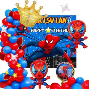 Taille 2 Ballon spiderman super hero en aluminium 3D, décoration de fête d' anniversaire, jouet pour enfants, réception-cadeau pou - Cdiscount Maison