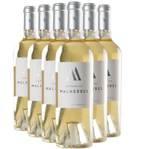 VIN BLANC Château de Malherbes Bordeaux Blanc 2017 - Lot de 