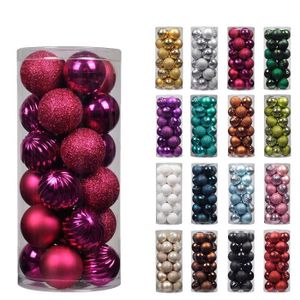 36 Mini boules de 3 cm violet MATT Festif arbre pendaison décoration ornement