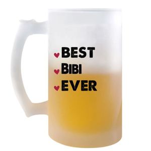 Verre à bière - Cidre Chope de bière Best Bibi Ever | Idée Tasse Cadeau 