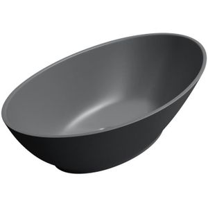 LAVABO - VASQUE Vasque à poser ovale en résine de synthèse gris no