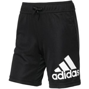 SHORT DE SPORT Short de sport pour enfant ADIDAS noir/blanc - Respirant - Running - Garçon