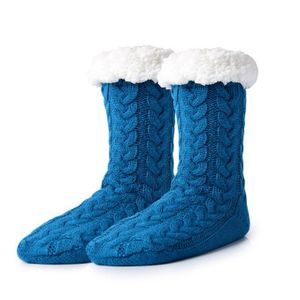 Chaussettes pantoufles Grippers Fuzzy Socks Femmes Chaussettes de Noël  antidérapantes Chaussettes chaudes d'hiver athlétiques