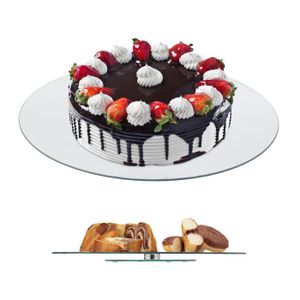 Minifinker Conseil de gâteau 10 pièces motif double face planches à gâteaux  rondes plateaux à table caissette 6 pouces de largeur - Cdiscount Maison