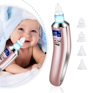 Électrique Nettoyeur de Nez Aspirateur Nasal Nettoyant Pores Points Noirs avec 6 Vitesses Réglables et 2 buses à morve réutilisables Bebe Aspirateur Nasal Électrique