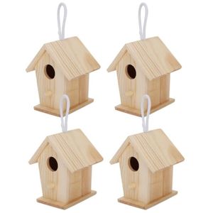 Maison doiseau en bois nichoir en bois petit jardin ext/érieur bo/îte de nidification doiseaux maison doiseau fournitures pour animaux de compagnie d/écoration cabane en bois nichoir d/écor ext/érieur e