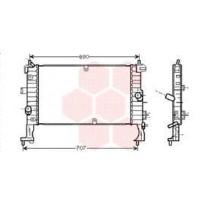 Radiateur Moteur Pour Opel Meriva A Version 13 Cdti 17