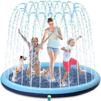 Toboggan Aquatique Double 550x145 Cm Avec Arroseur Intégré, Planches Gonflables, Tapis Glisse Pour Enfants Et Adultes, Jardin été, Motif Requin