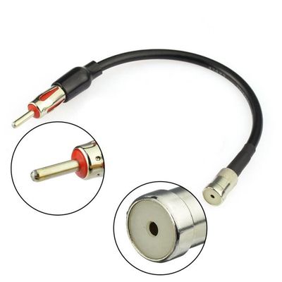 Câble Adaptateur Antenne DIN Vers ISO - 30cm - Pour Autoradio Voiture Universel