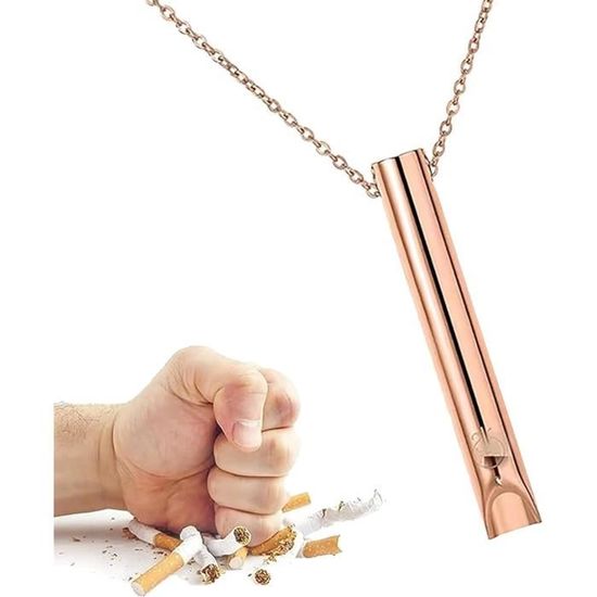 Collier Pour Soulager L'anxiété, Arrêter De Fumer, Aide à La Respiration - Collier Pour Soulager Le Stress, La Méditation, La Relaxation, L'apaisement, Réglable, Métal, Pas De Gemme