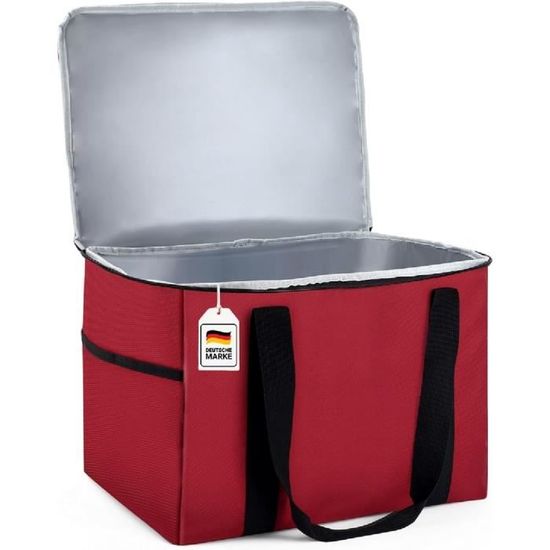 Sac Isotherme Pliable 35 Litres - Grand Et Durable, Pour Pique-nique, Camping, Courses, Voyages - 7