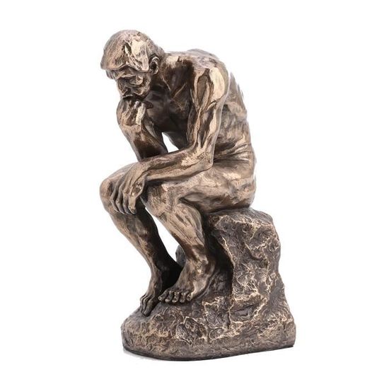 Le Penseur De Rodin Facon Bronze Sculpture Achat Vente Statue Statuette Bronze Resine Metal Soldes Sur Cdiscount Des Le 20 Janvier Cdiscount