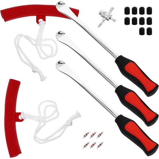 VINGVO Démonte-pneu cuillère Kit d'outils de changement de pneu de vélo