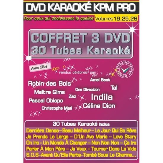 Coffret dvd karaoke - Cdiscount