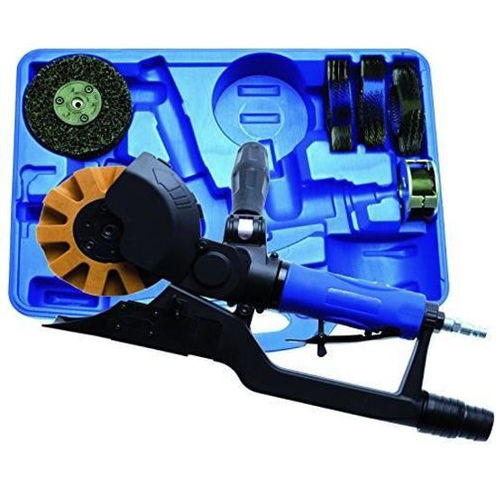 Ponceuse Pneumatique 5 Rotors + Lame - Accessoires Pour Meuleuse, Polissage, Couleur Jaune