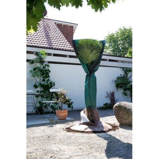 Housse Hivernage Plantes 2 Pièces 60x80 Cm - Voile Non Tissé 80g/m², Fermeture éclair, Cordon De Serrage