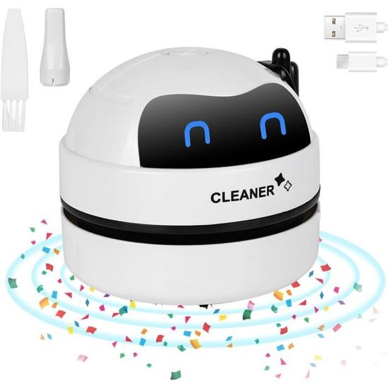 Mini Aspirateur De Bureau Portable Sans Fil Rechargeable, Puissant Et Efficace