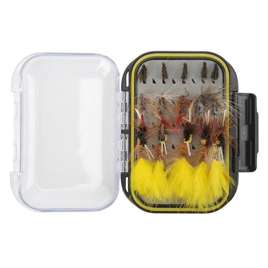 Lot De 12 Mouches De Pêche Sèches Pour Truite - Aulne, Adams, Caenis, Sans Ardillon, Tailles 14/16 - 6