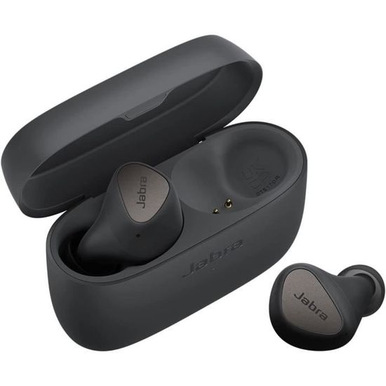 Jabra Elite 4 - Ecouteurs sans Fil Bluetooth a Reduction de Bruit Active - Discrets et Confortables, Lecture Tap Spotify, Google
