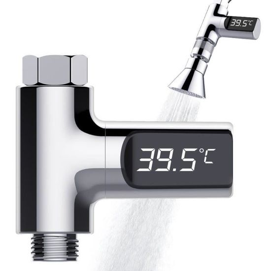 Thermometre de douche Thermometre de Bain avec Moniteur de Temperature de l'eau
