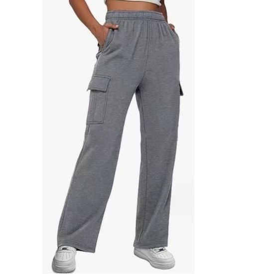 Pantalon Jogging Femme Coton Pantalon De Sport Large Bas De Jogging Couleur Unie Avec Poches Pantalon De Décontracté Pour Running Fitness Training | Rakuten