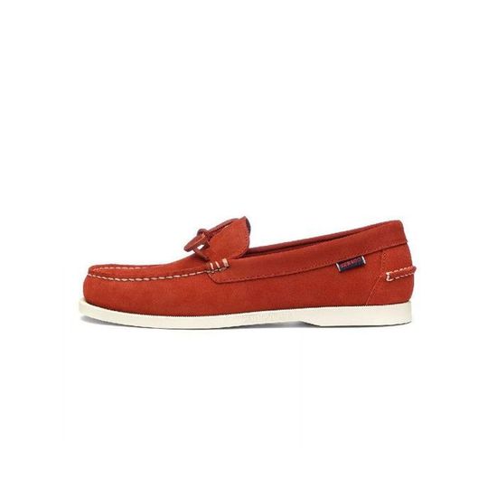 Chaussure bateau Sebago DOCKSIDES SCHOODIC BEAT OUT Homme Rouge Caoutchouc Rouge Cdiscount