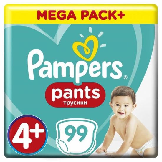99 Couches Pampers Baby Dry Pants taille 4+