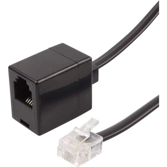 Rallonge Téléphonique Longue De 15,2 , Blanc, Câble De Ligne