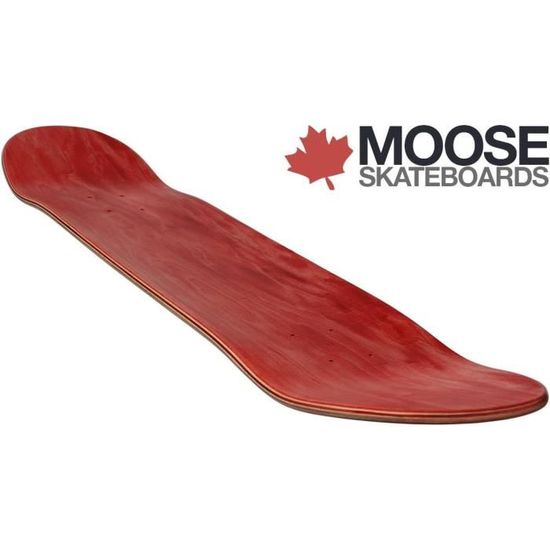 Moose Planche Skateboard Naturelle – Concave Moyen, 7 Couches érable Canadien, Pressage Froid, Griptape Inclus