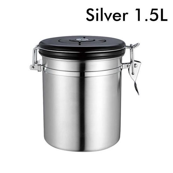 Miiepls BoîTe à Café HerméTique En Acier Inoxydable 1,8 L, RéCipient à