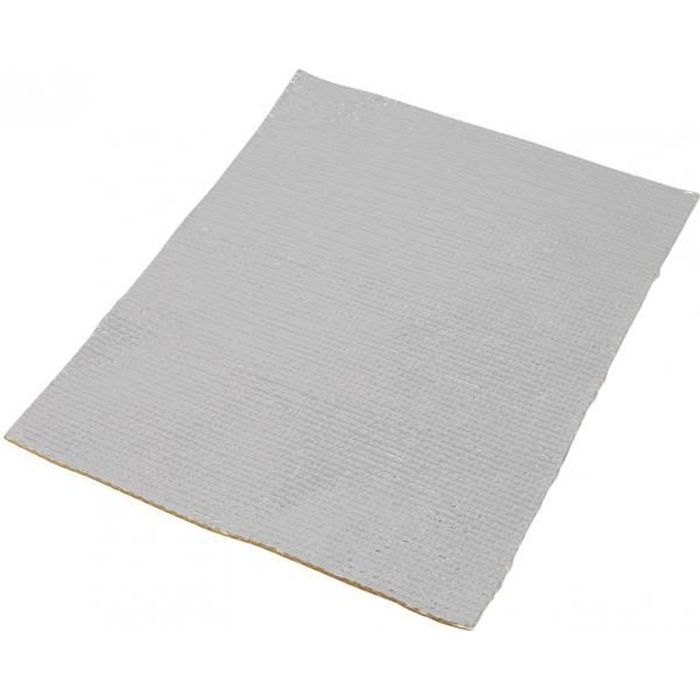 Protection/plaque isolante par chaleur adhesive en tissu/aluminium (250x200mm) (x1)