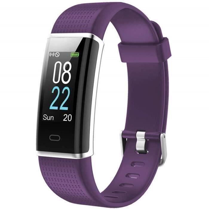 Montre Connectée Homme Femme Enfant Smart Watch Smartwatch Sport Running Pour Iphone Huawei Samsung Xiaomi Sony Pourpre -