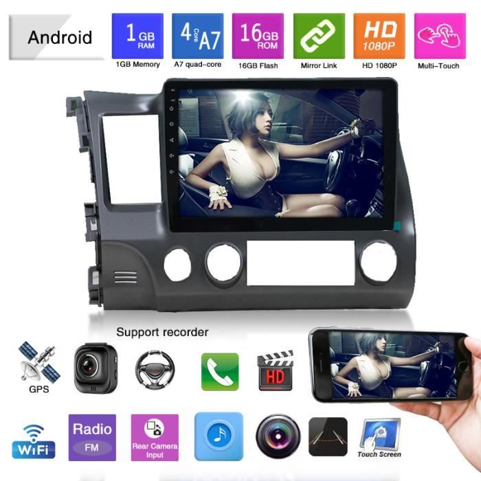 Convient pour Honda old Civic Siming navigation dédiée voiture tout-en-un GPS grand écran système Android 1 + 16 Go tout-en-un