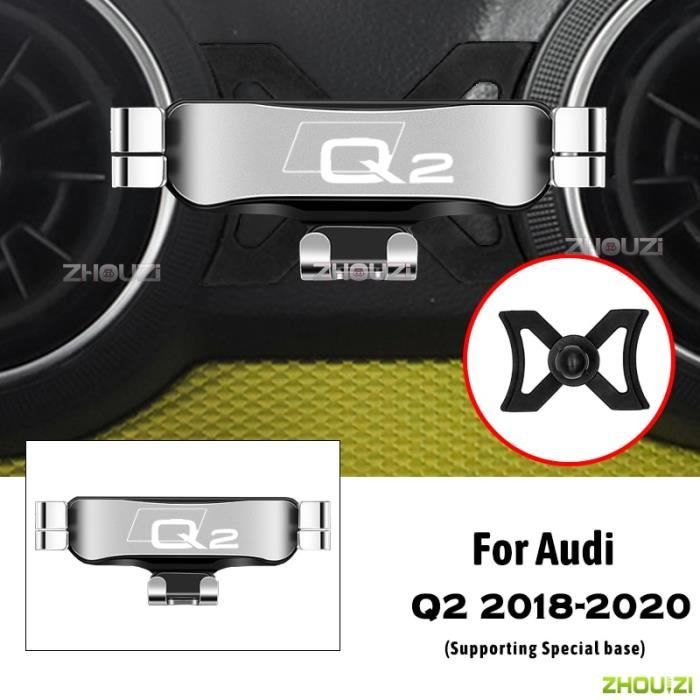 Accessoires Voiture,Support de téléphone portable de voiture, supports de ventilation spéciaux, support - Type For Audi Q2 Silver