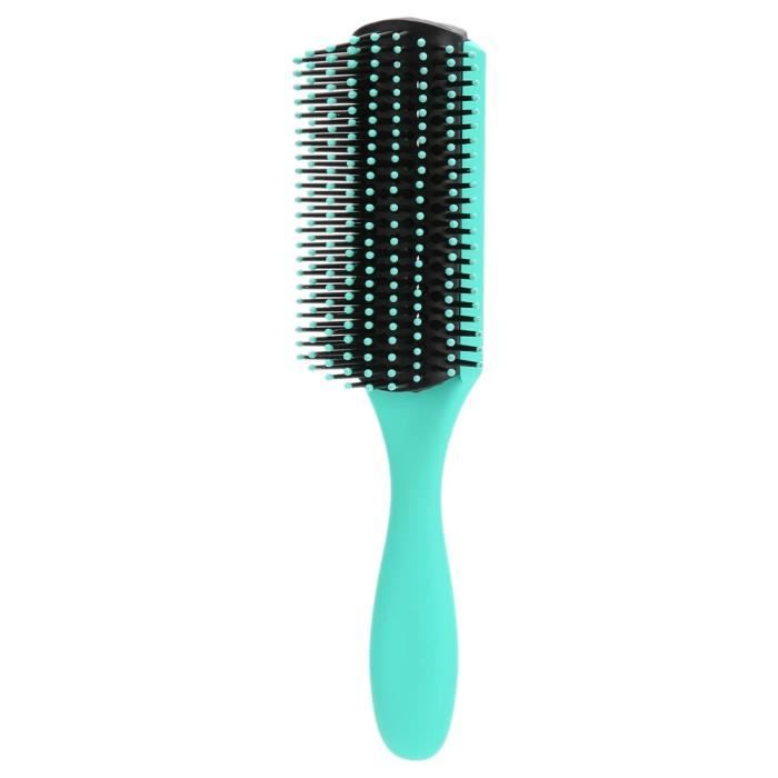 Cikonielf Peignes à neuf rangées Peignes professionnels à neuf rangées Brosse de massage démêlante anti-statique à poils de