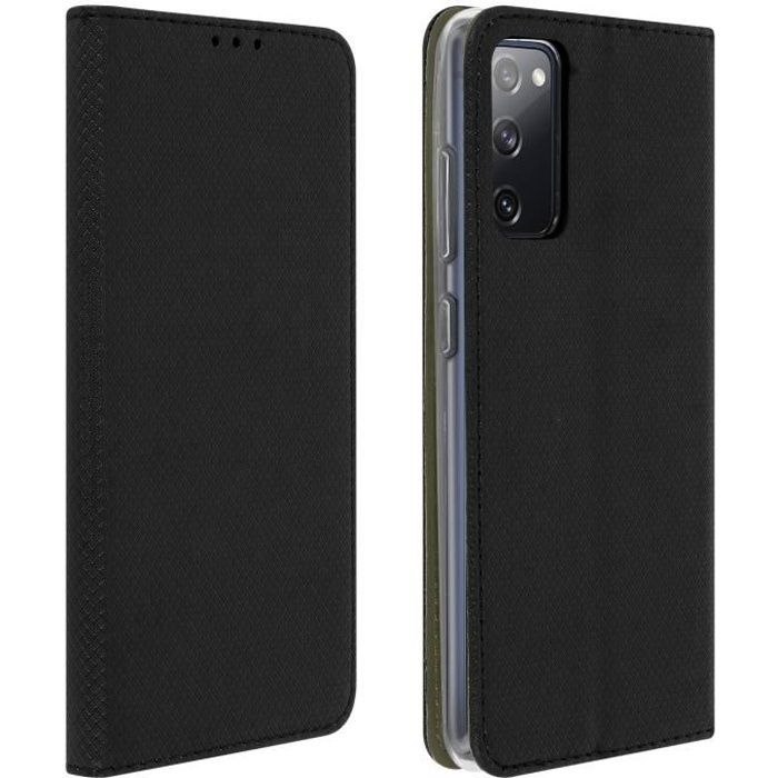 Étui Samsung Galaxy S20 FE Housse Folio Porte-carte Fonction Support Noir