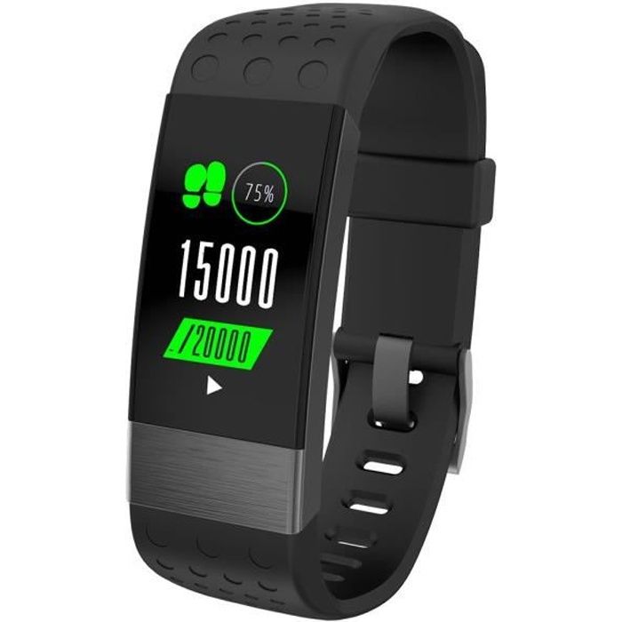 WEESENSE - Bracelet connectée Fitness Bluetooth, fréquence cardiaque, suivi d'activité étanche IP67 WEEFIT couleur - Gris