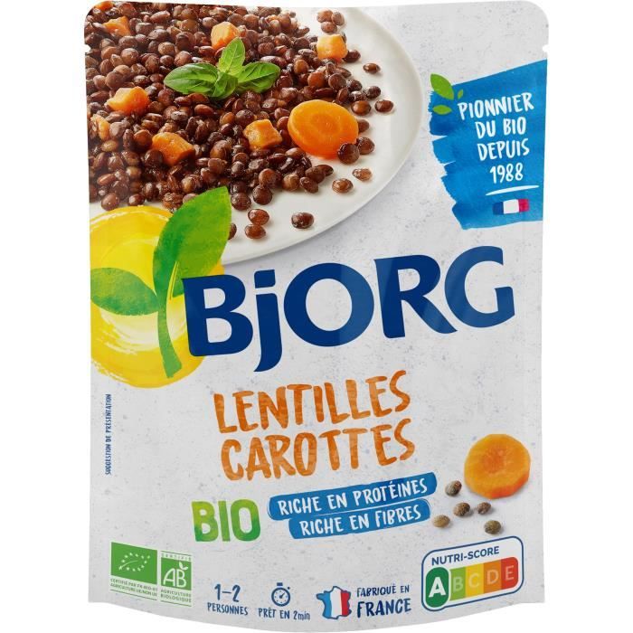 BJORG Lentilles carottes bio - 250 g