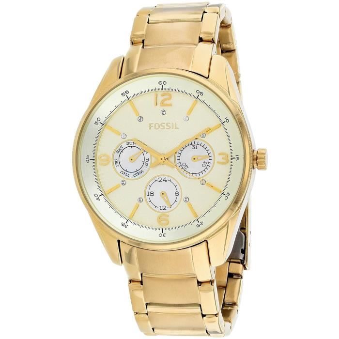 Fossil Justine Femme 40mm Bracelet Acier Inoxydable Quartz Montre BQ1475IE