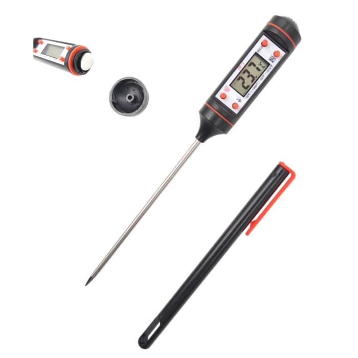 Thermomètre de Cuisson Cuisine Numérique en Inox alimentaire de -50°C à 300°C
