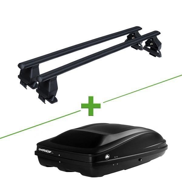 Pack barres et coffre de toit MBO Tema acier + Wabb M pour Volkswagen Transporter Court V - 3664634230485
